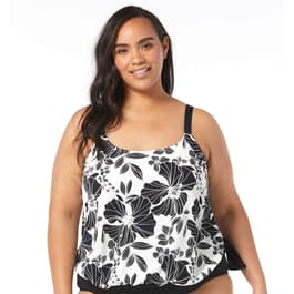 Plus Size Beach House Tropic Bloom Sarah Tankini Swim Top