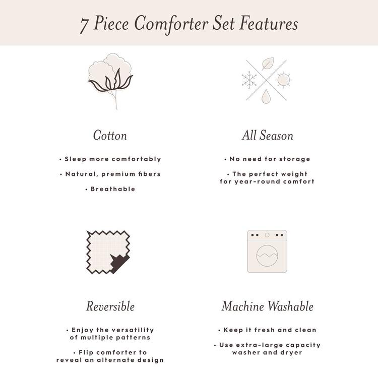 Laura Ashley Cassidy Cotton Reversible Duvet Cover Set