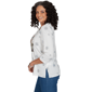 Womens Alfred Dunner Classics Shimmering Snowman Tee - image 3