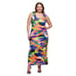 Plus Size 24/7 Comfort Apparel Multicolor Tank Casual Maxi Dress - image 1