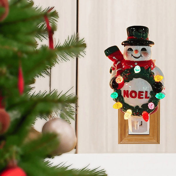 Santa''s Workshop 6in. Noel Snowman Night Light