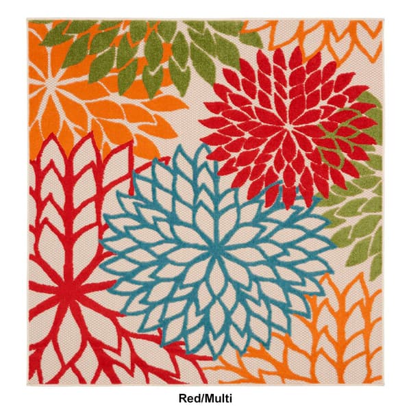 Nourison Aloha Tropical Indoor/Outdoor Square Rug