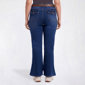 Plus Size Bleu Denim High Rise Bootcut And Flap Back Pocket Jeans - image 2