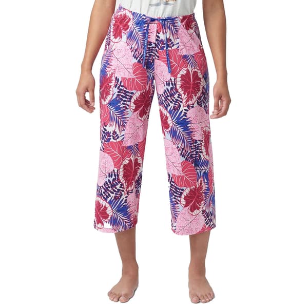 Plus Size HUE&#40;R&#41; Great Palms Capri Pajama Pants
