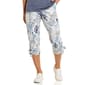 Womens Dash Drawstring Waistband Side Ties Capris - image 1