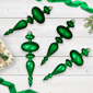 Northlight 4pc. Shatterproof Green Finial Christmas Ornaments - image 1