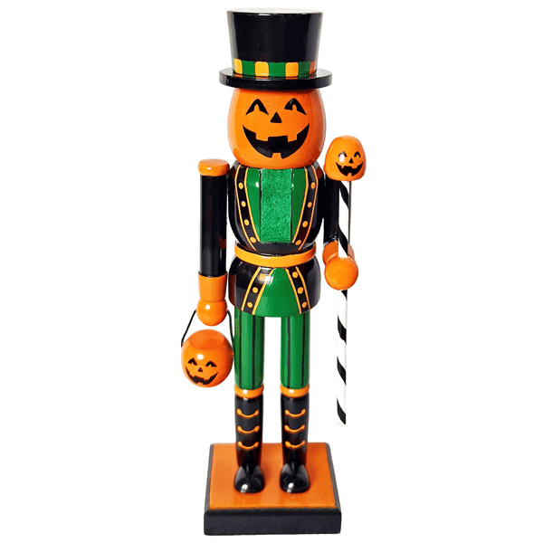 Santa''s Workshop 10in. Jack ‘O Lantern Nutcracker - image 