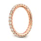 Pure Fire 14kt. Rose Gold Lab Grown Diamond Eternity Wedding Band - image 4