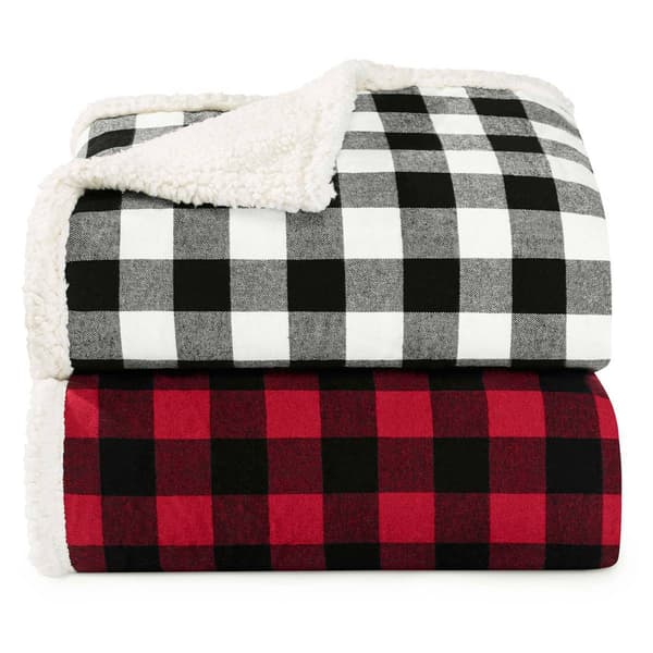 Eddie Bauer Cabin Plaid Throw and Pillow Set