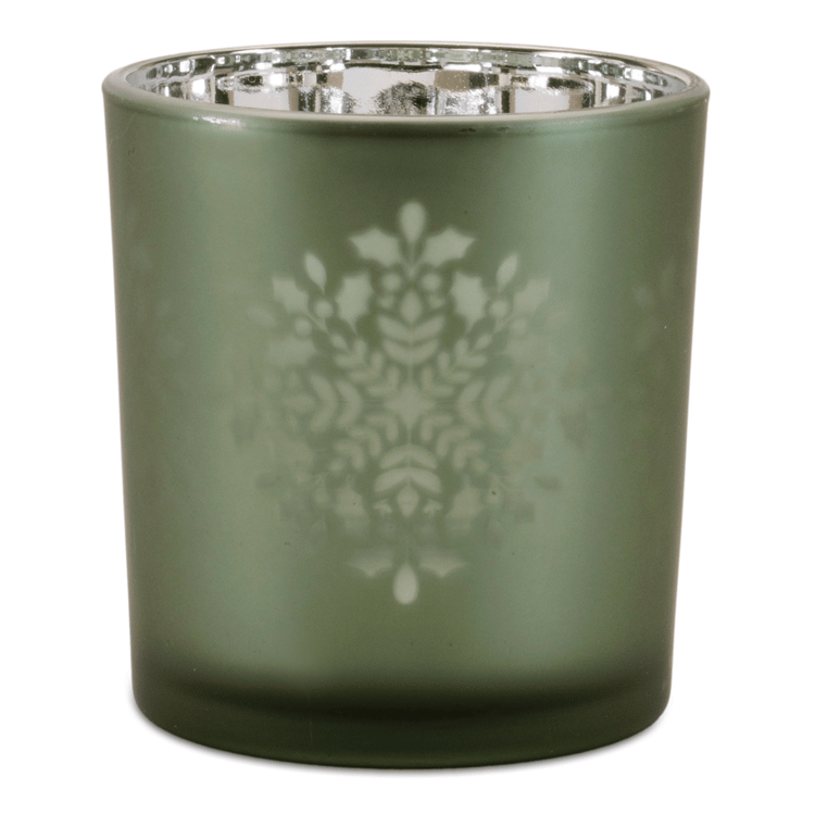 Melrose Frosted Snowflake Votive Holder - Set of 3