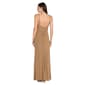 Womens R&M Richards Sleeveless Metallic Side Slit Gown - image 2