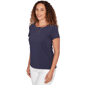 Petite Hearts of Palm Smooth Sailing Studded Keyhole Blouse - image 3