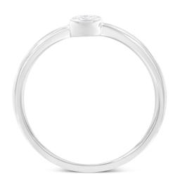 Round Shaped Diamond Promise Ring