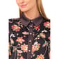 Womens Cece Long Bell Sleeve Floral Paisley Button Down Blouse - image 3