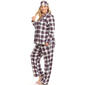 Plus Size White Mark 3pc. Plaid Pajama Set - image 4