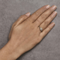 Haus of Brilliance 14kt Gold Plated Diamond Halo Engagement Ring - image 6