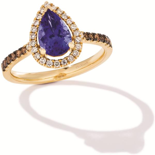 Le Vian(R) Gold Tanzanite Brown & White Diamond Ring - image 