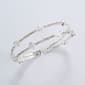 Rosa Rhinestones 2 Row Mixed Rhinestones Cuff Bracelet - image 1