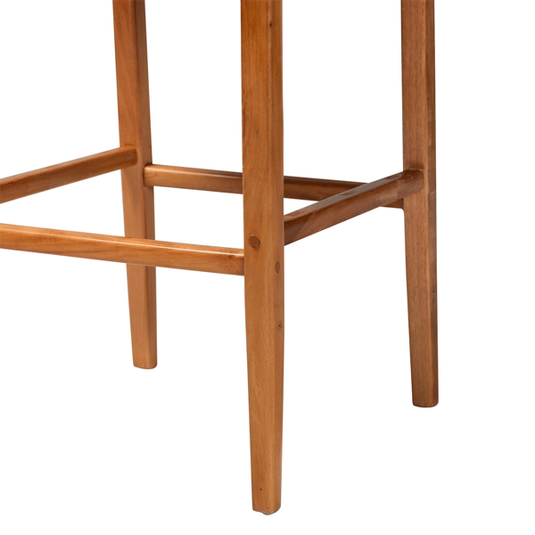bali & pari Chatura Mahogany Wood 2pc. Bar Stool Set