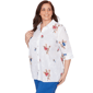 Plus Size Alfred Dunner The Royal Treatment Floral Button Blouse - image 3