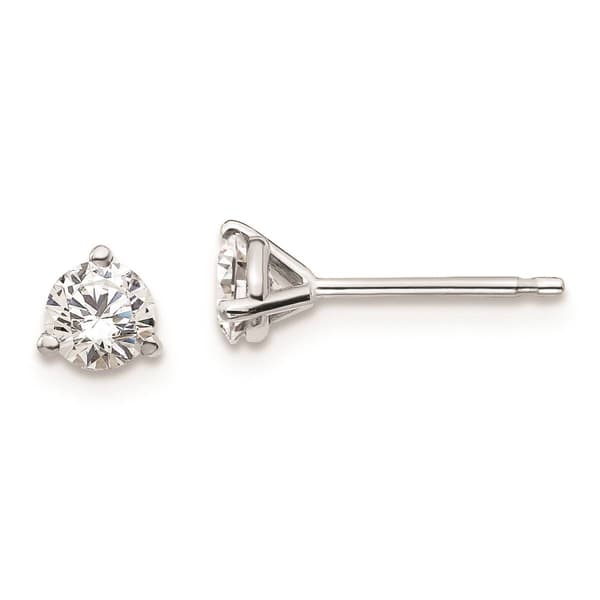 Pure Fire 14kt. White Gold 1/2ctw. Certified Lab Diamond Earrings - image 