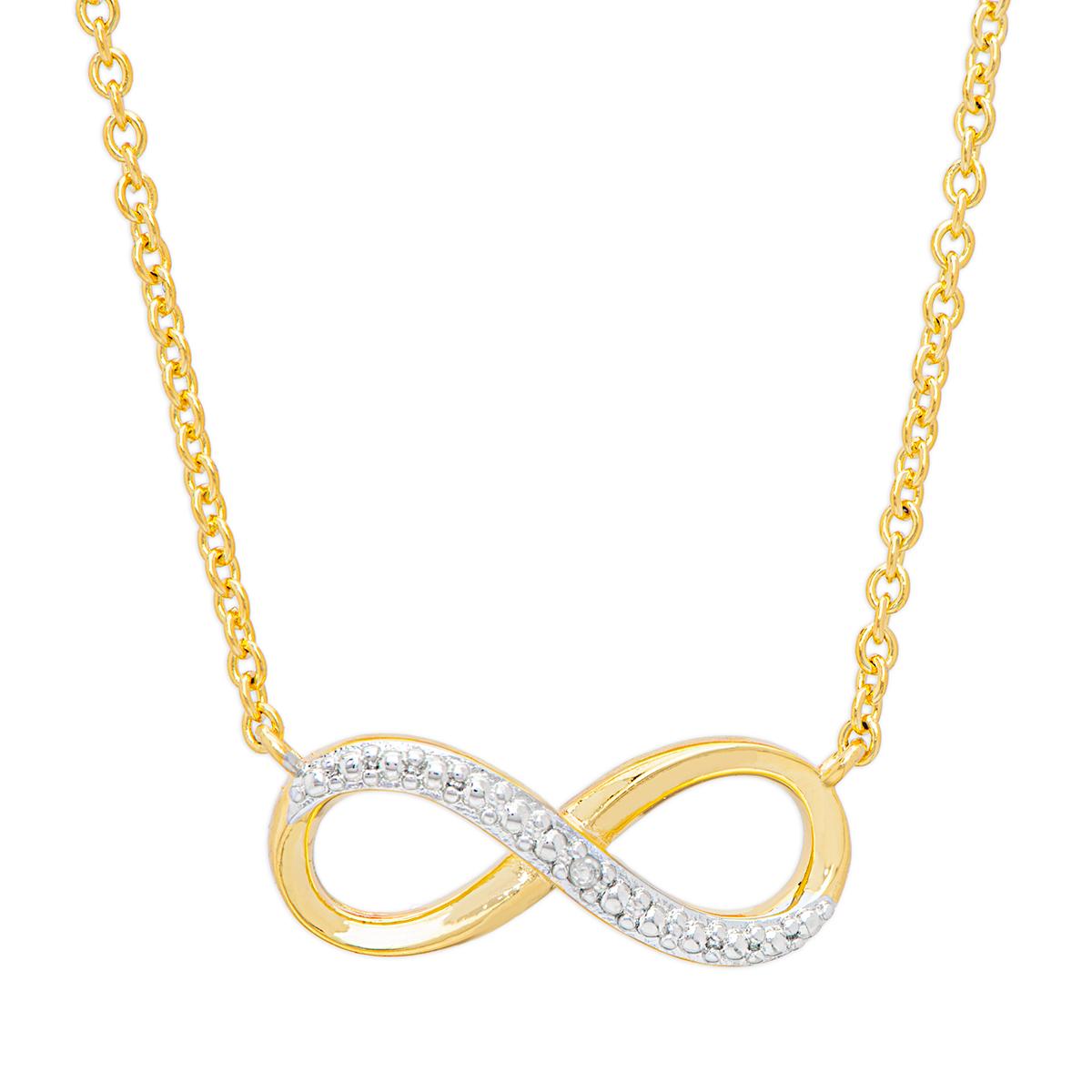 Accents by Gianni Argento Diamond Accent Plated Infinity...