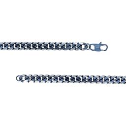 Mens Lynx Stainless Steel Dark Grey Chain Necklace