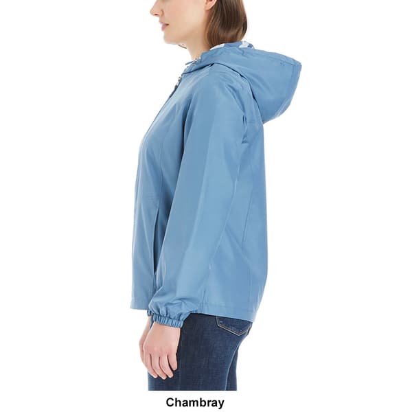 Womens d.e.t.a.i.l.s Windbreaker w/Floral Hood Lining