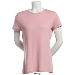 Womens Architect® Short Sleeve 1x1 Ribbed Crew Neck Tee