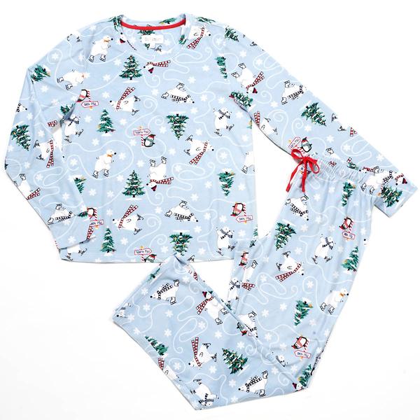 Womens OurFamJam Long Sleeve Polar Bear Pajama Sets - image 