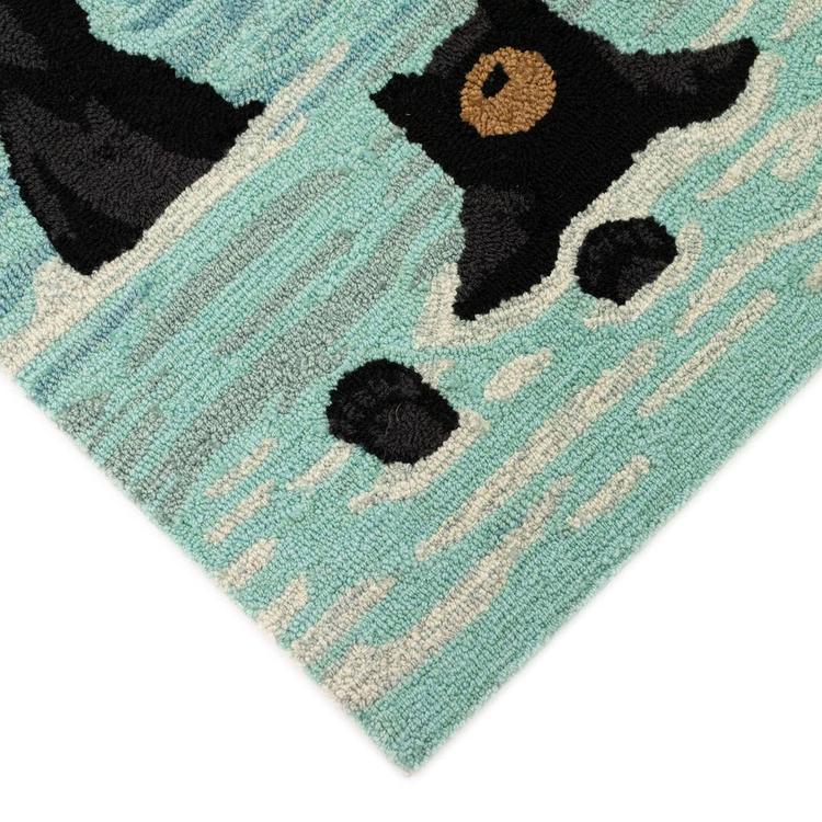 Liora Manne™ Frontporch Bathing Bears Indoor/Outdoor Accent Rug