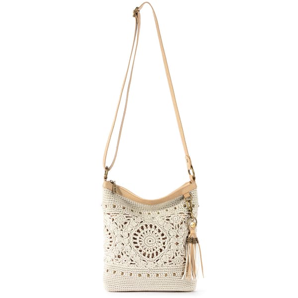 The Sak Lucia Crochet Crossbody - Natural Medallion