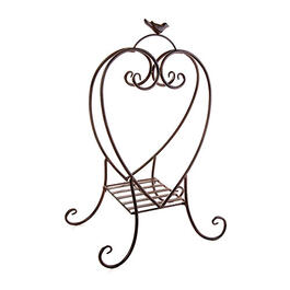 Metal Heart Plant Stand
