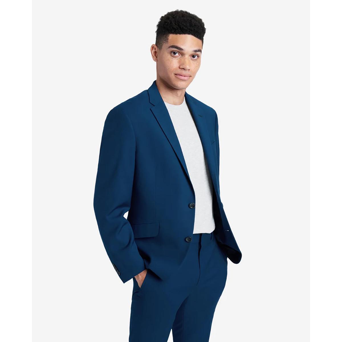 Mens Kenneth Cole Reaction® Solid Slim Fit Suit Jacket -...