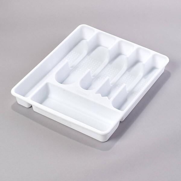 Rubbermaid Large White Cutlery Tray - image 