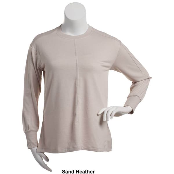 Womens RBX French Terry Crew Neck Middle Seam Tunic