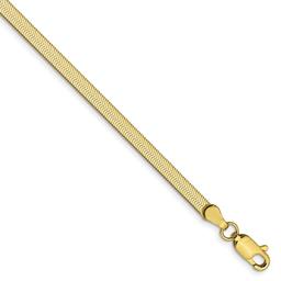 Unisex Gold Classics™ 10kt. 3.0mm 18in. Silky Herringbone Chain