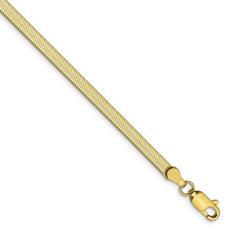 Unisex Gold Classics™ 10kt. 3.0mm 18in. Silky Herringbone Chain