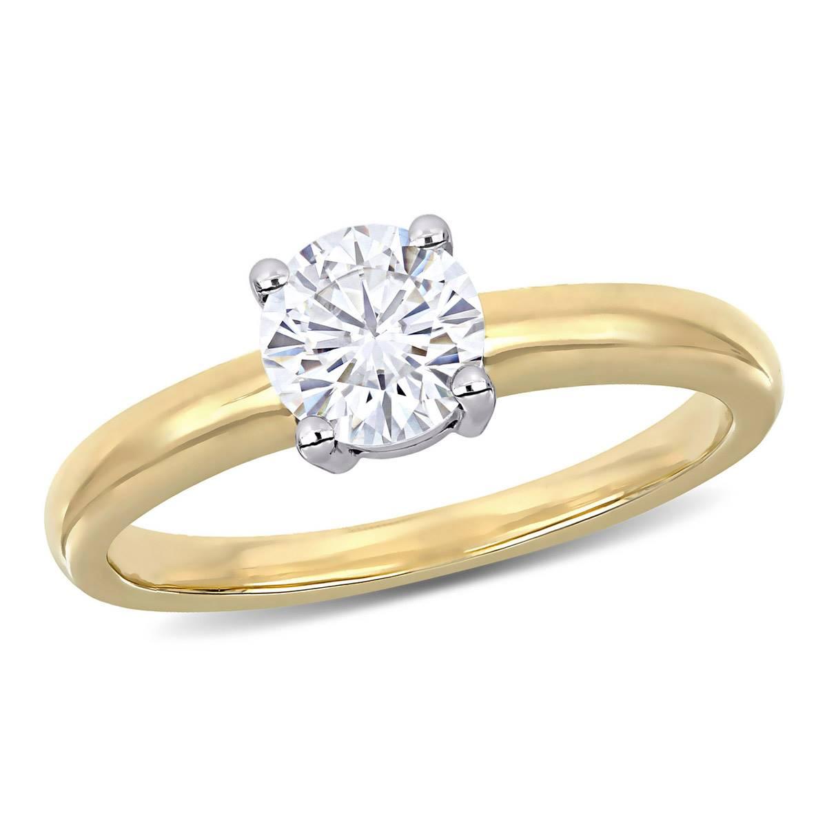 Diamond Classics™ White & Yellow Gold Engagement Ring