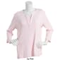 Womens Hasting &amp; Smith 3/4 Sleeve Banded Jewel Neck 2Fer Tee - image 3
