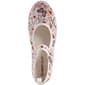 Womens Ashley Blue Mary Jane Floral Canvas Flats - image 5