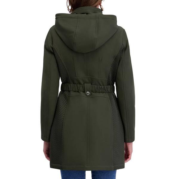 Womens Kensie Belted Softshell Anorak