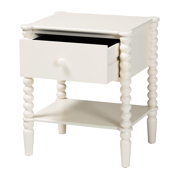 Baxton Studio Rimona End Table with Bobbin Legs
