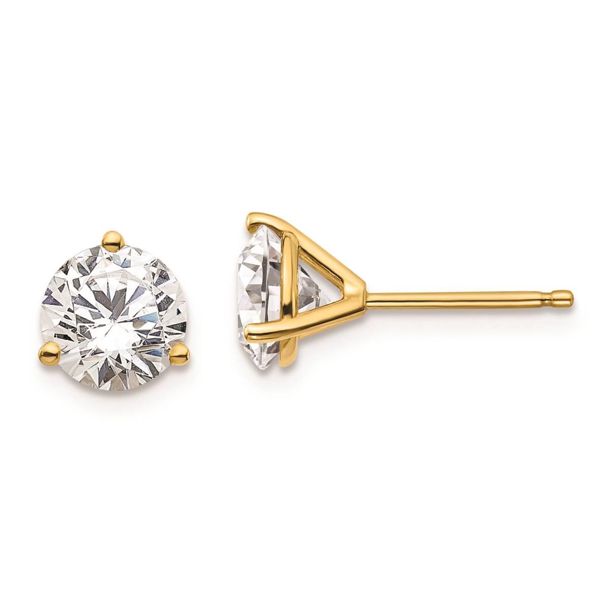 Pure Fire 14kt Gold 1 1/2ctw Certified Lab Grown Diamond...