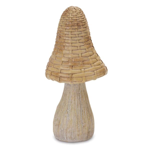 Melrose Wicker Mushroom Decor - Set of 3