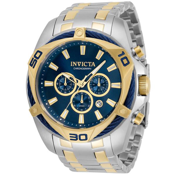 Mens Invicta Bolt Stainless Steel Blue Dial Quartz Watch - 34125 - image 