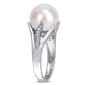 Gemstone Classics™ Cultured Pearl & Diamond Ring - image 2