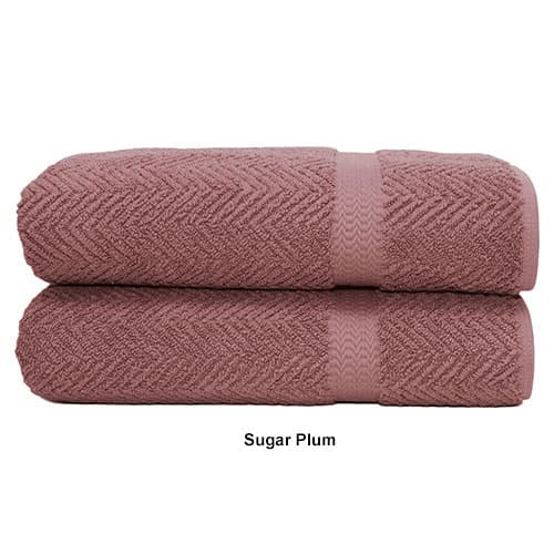 Linum 2pc. Herringbone Bath Towel Set
