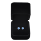 Saffron 0.5ctw. Light Blue Moissanite Diamond Stud Earrings - image 2