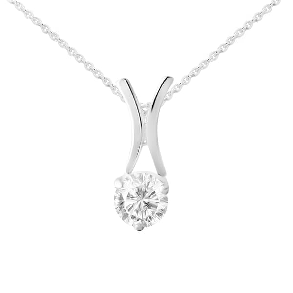 Marsala Clear Cubic Zirconia Pendant - image 